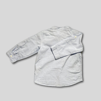 Camasa fara guler bleu