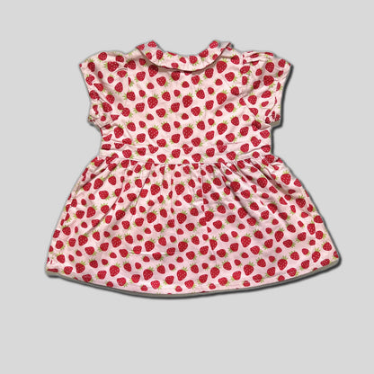 Rochie roz cu capsuni