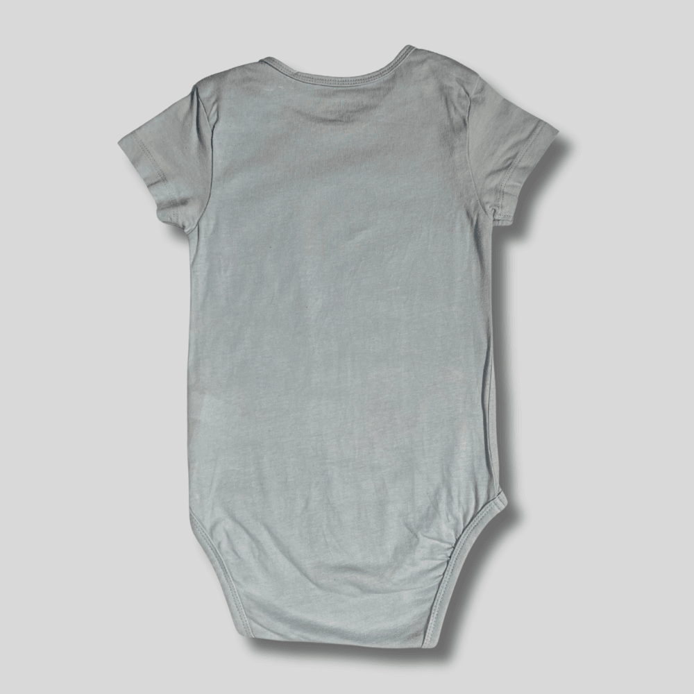 Body bleu cu maneca scurta