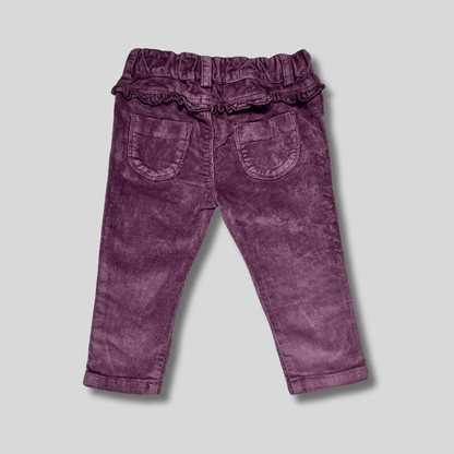 Pantaloni raiati mov