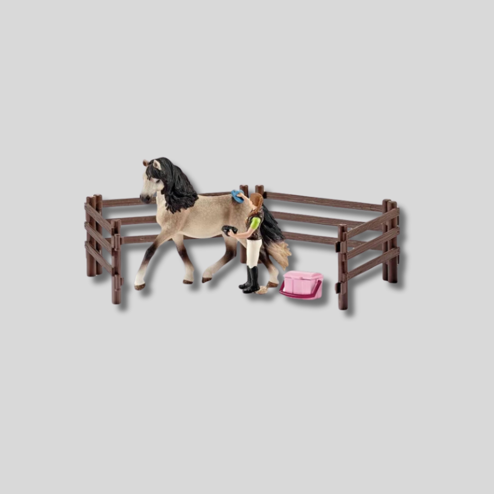 Set de îngrijire cai Schleich, plastic, multicolor