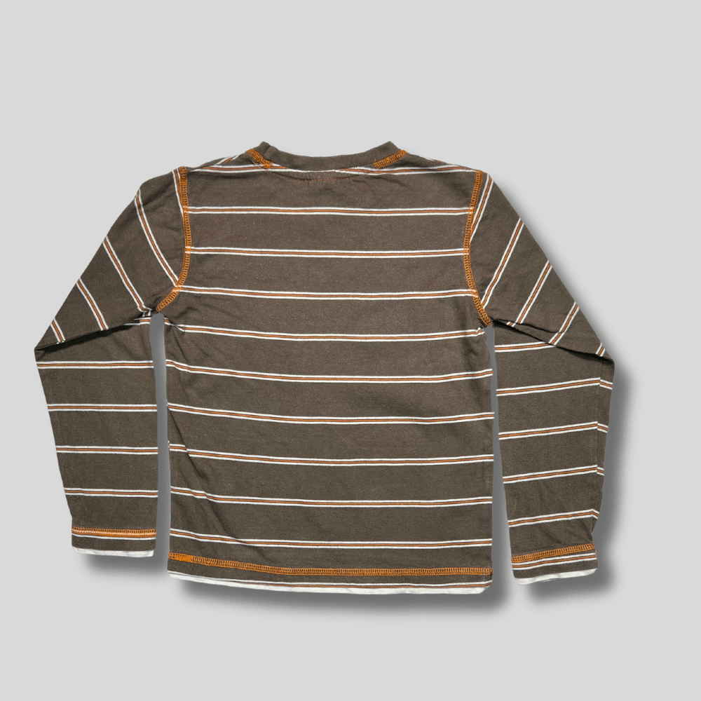 Bluza maro in dungi orizontale