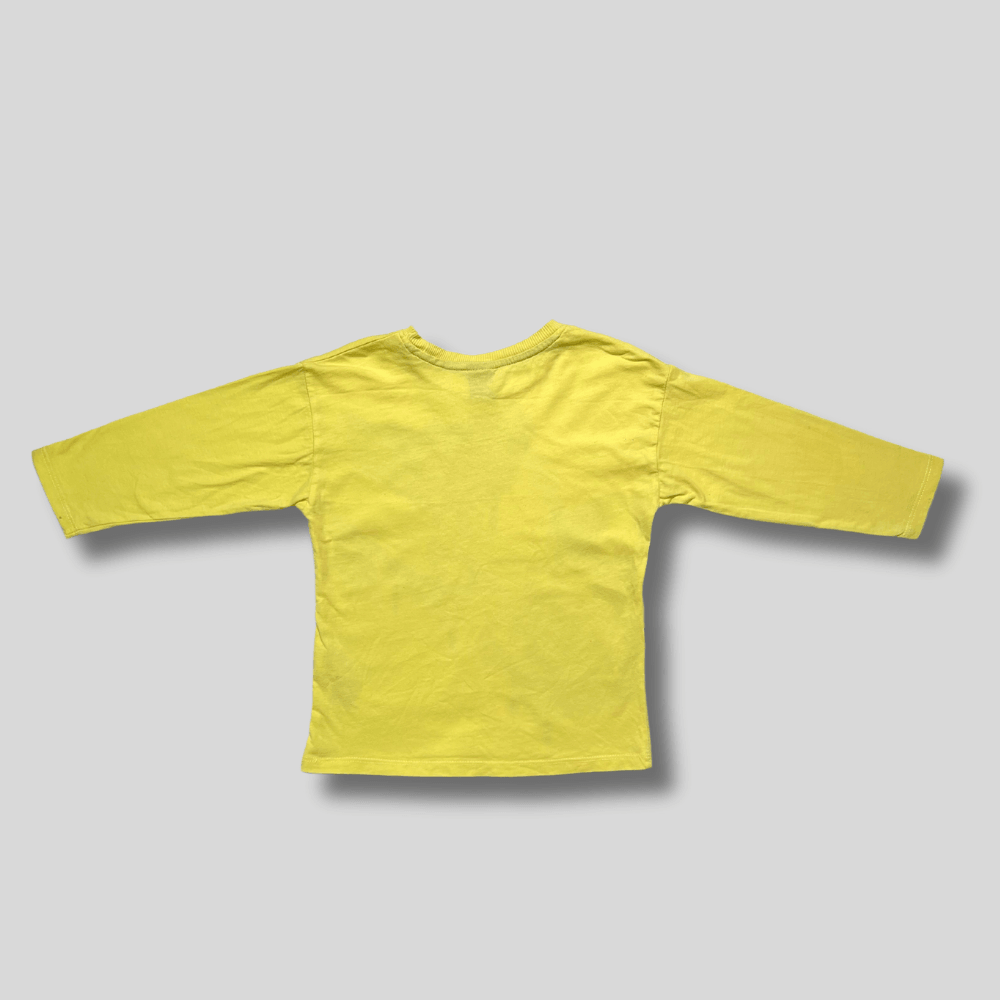 Bluza galbena cu maneca lunga